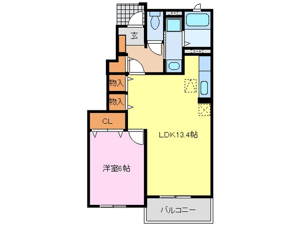 グリーンヒルズの物件間取画像